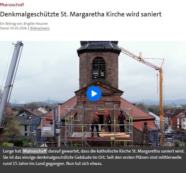 Bericht im Bayerischern Rundfunk